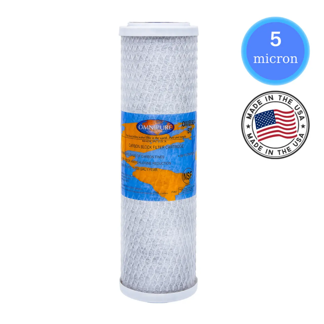 Ανταλλακτικό Φίλτρο Omnipure 10" 5mic Carbon | USA