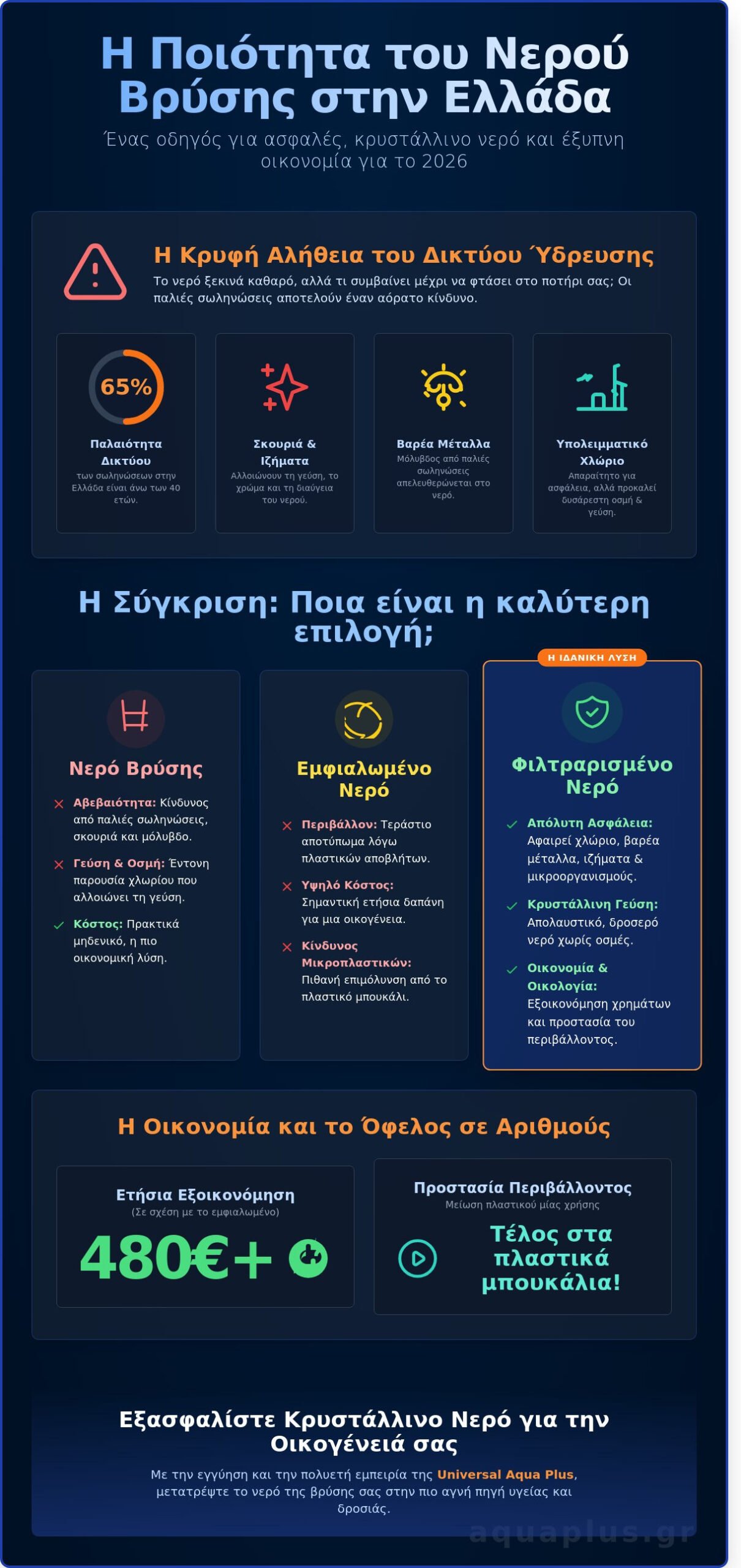 Πόσιμο νερό βρύσης και ποιότητα: Ο πλήρης οδηγός για το 2026